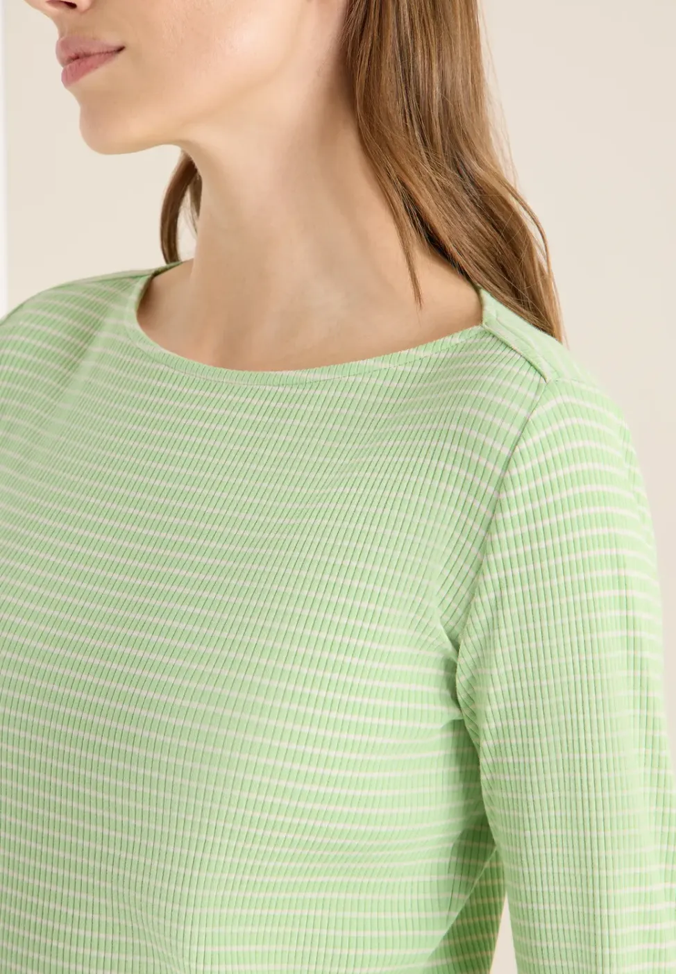 Gestreept shirt met lange mouwen