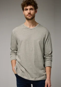 Gestreept shirt met lange mouwen