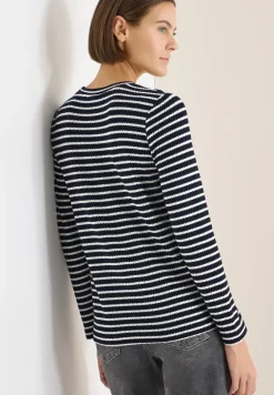 Gestreept shirt met lange mouwen