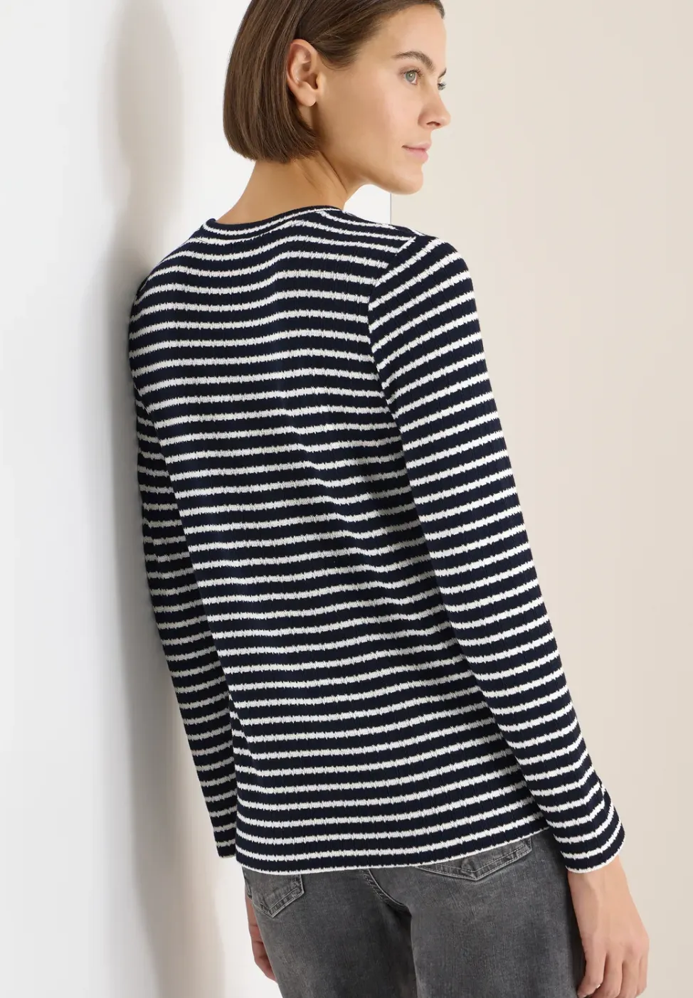 Gestreept shirt met lange mouwen