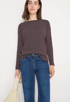 Gestreept shirt met lange mouwen