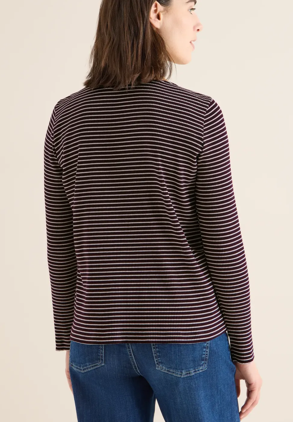 Gestreept shirt met lange mouwen