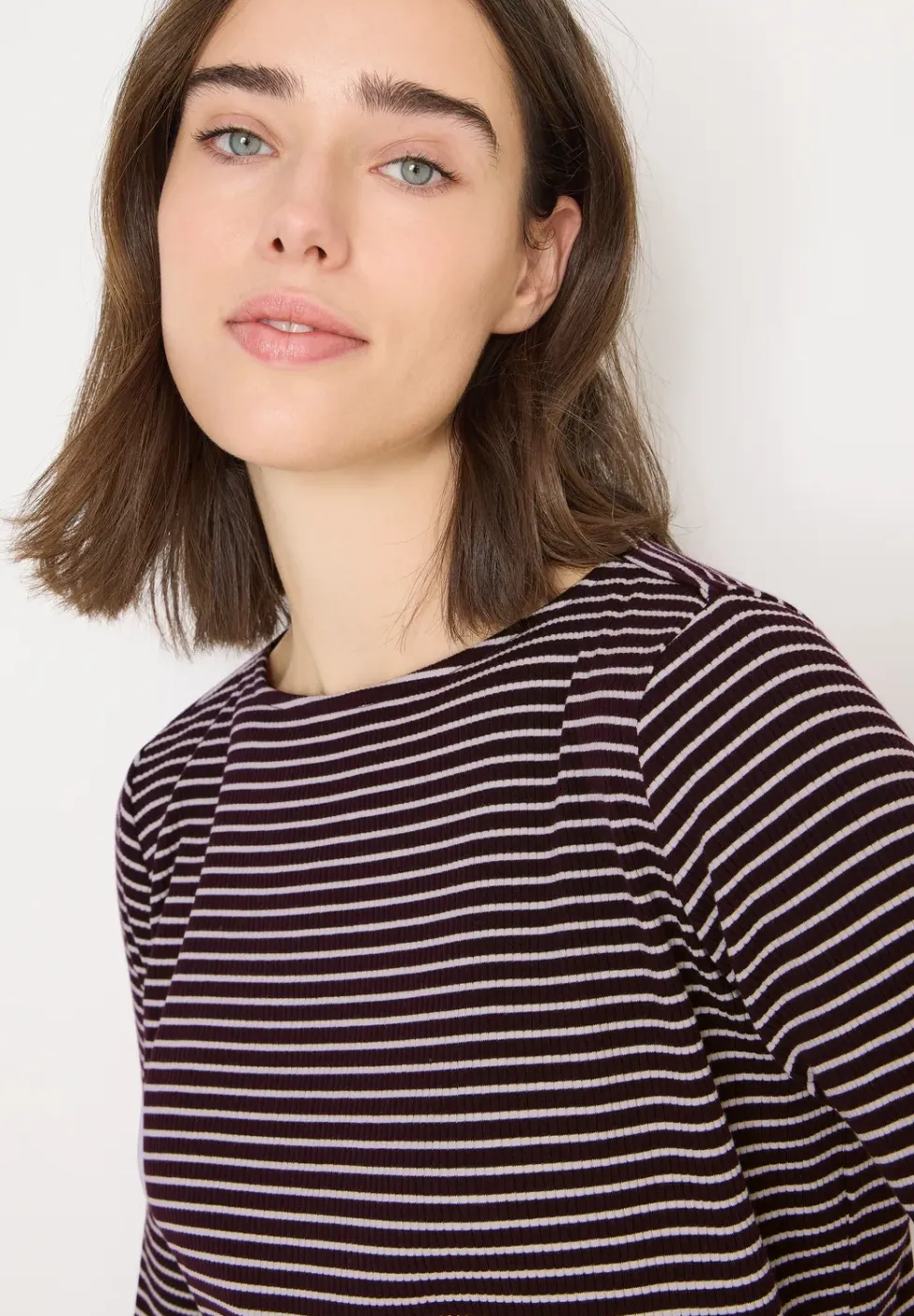 Gestreept shirt met lange mouwen