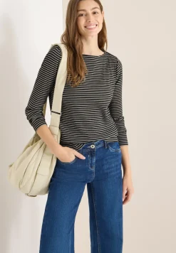Gestreept shirt met lange mouwen