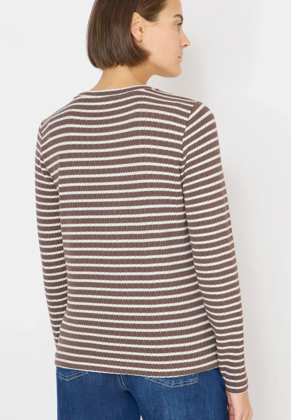 Gestreept shirt met lange mouwen