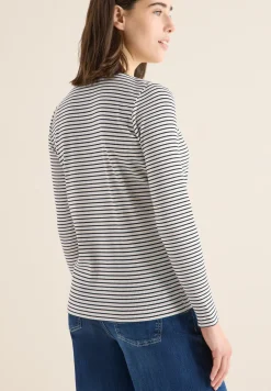 Gestreept shirt met lange mouwen