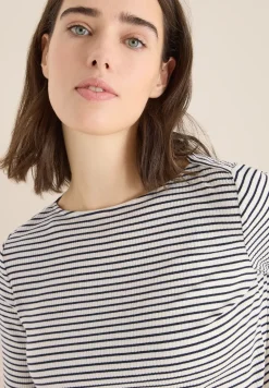 Gestreept shirt met lange mouwen