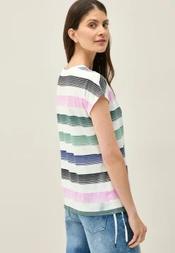 Gestreept shirt met linten
