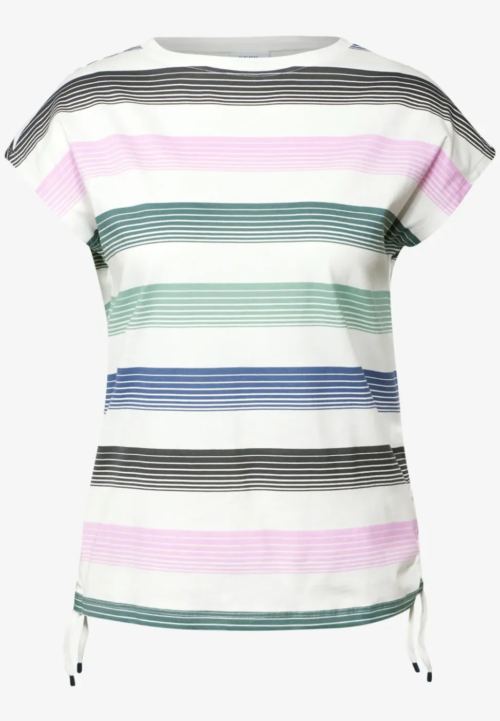 Gestreept shirt met linten