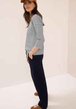 Gestreept shirt met structuur