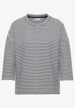 Gestreept shirt met structuur