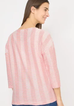 Gestreept shirt met structuur
