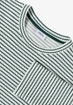 Gestreept shirt met structuur