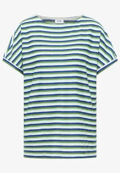 Gestreept shirt met structuur