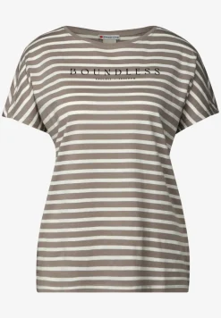 Gestreept shirt met tekst