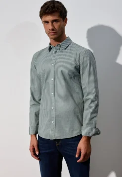 Gestreept slim fit overhemd