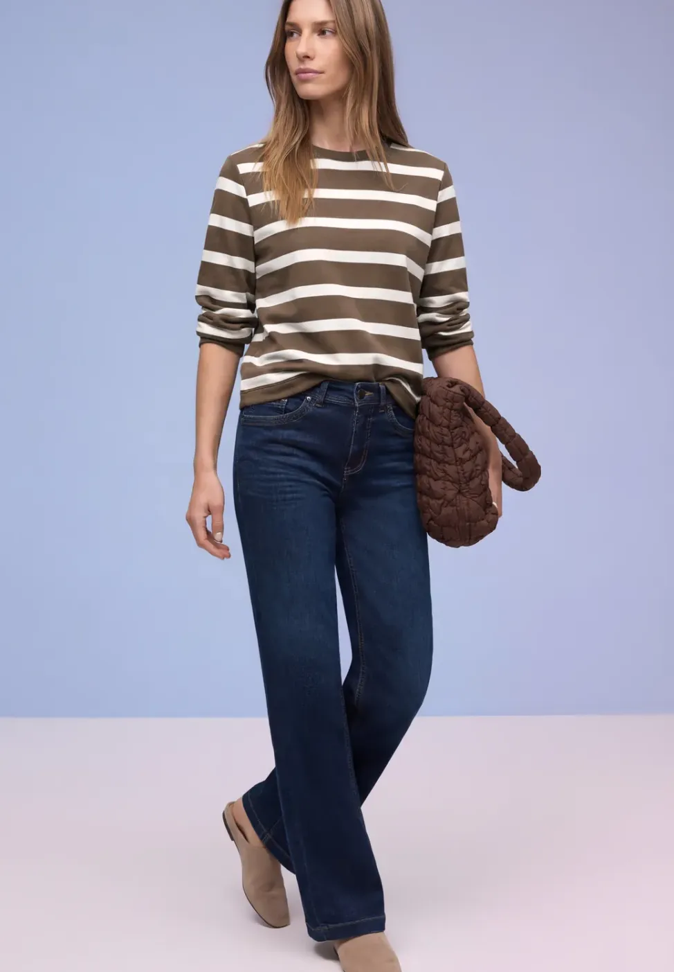 Gestreept sweatshirt