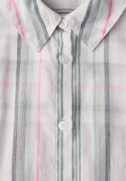Gestreepte blouse met korte mouwen