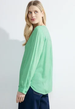 Gestreepte blouse van viscose