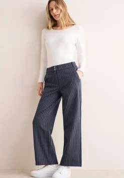 Gestreepte broek met wijde pijpen