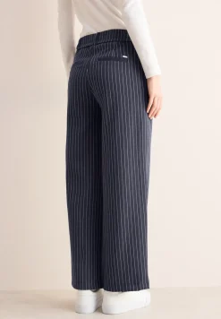 Gestreepte broek met wijde pijpen