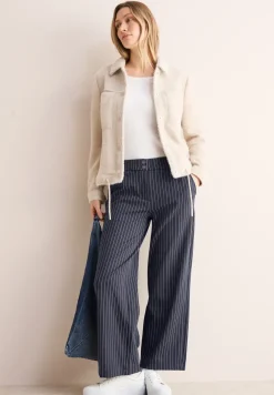 Gestreepte broek met wijde pijpen