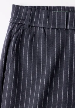 Gestreepte broek met wijde pijpen