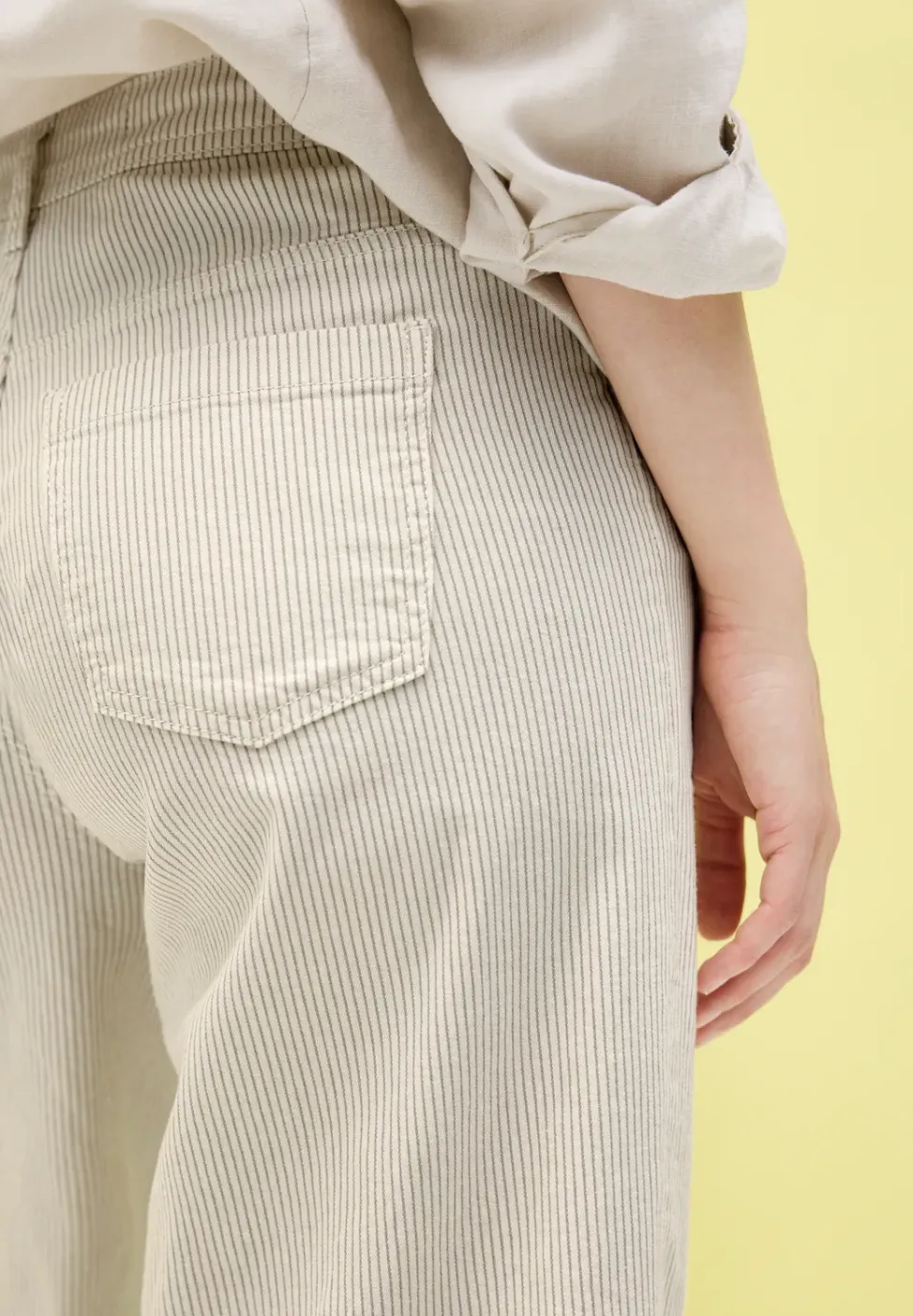 Gestreepte broek Wide Legs