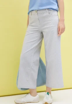 Gestreepte broek Wide Legs