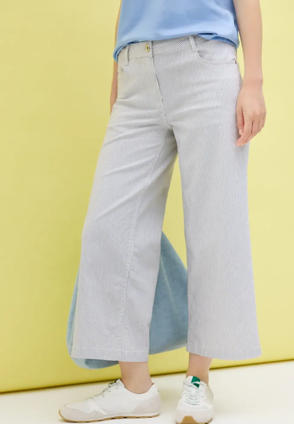 Gestreepte broek Wide Legs