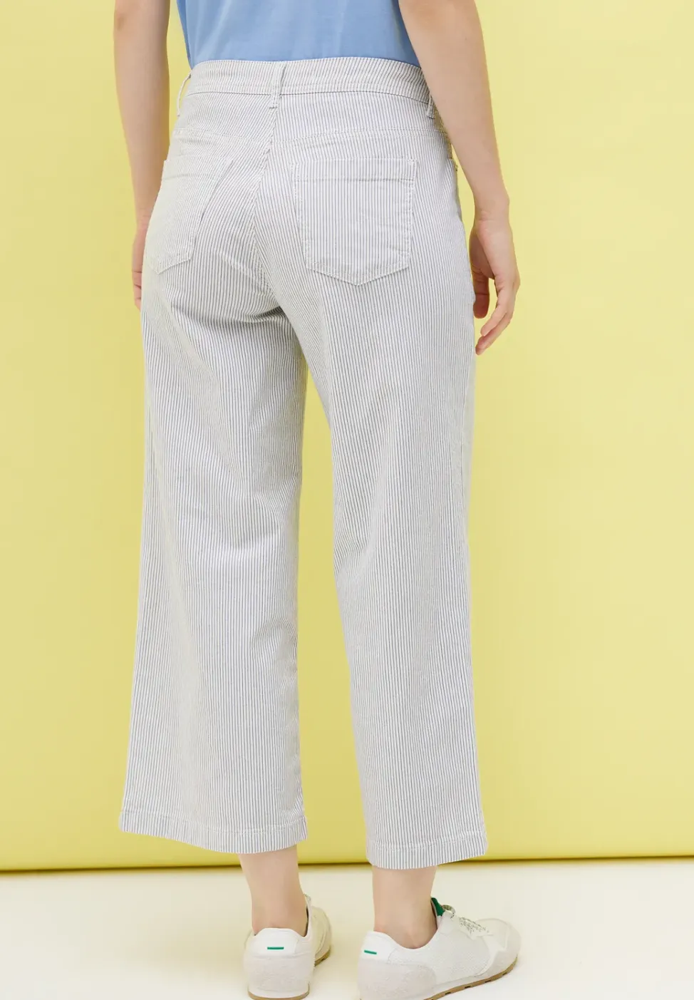 Gestreepte broek Wide Legs