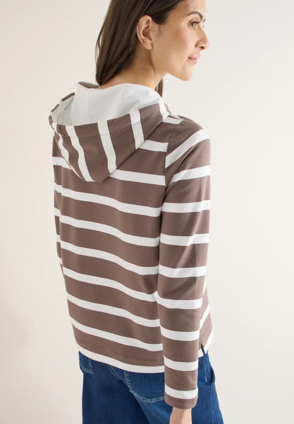 Gestreepte hoodie