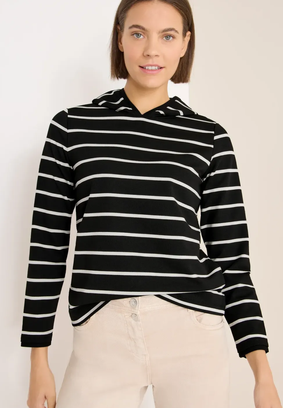 Gestreepte hoodie