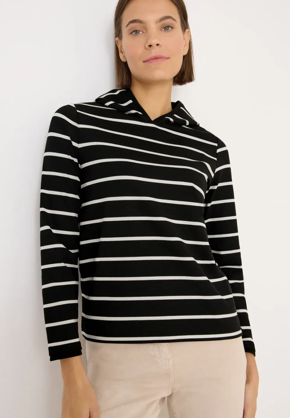 Gestreepte hoodie