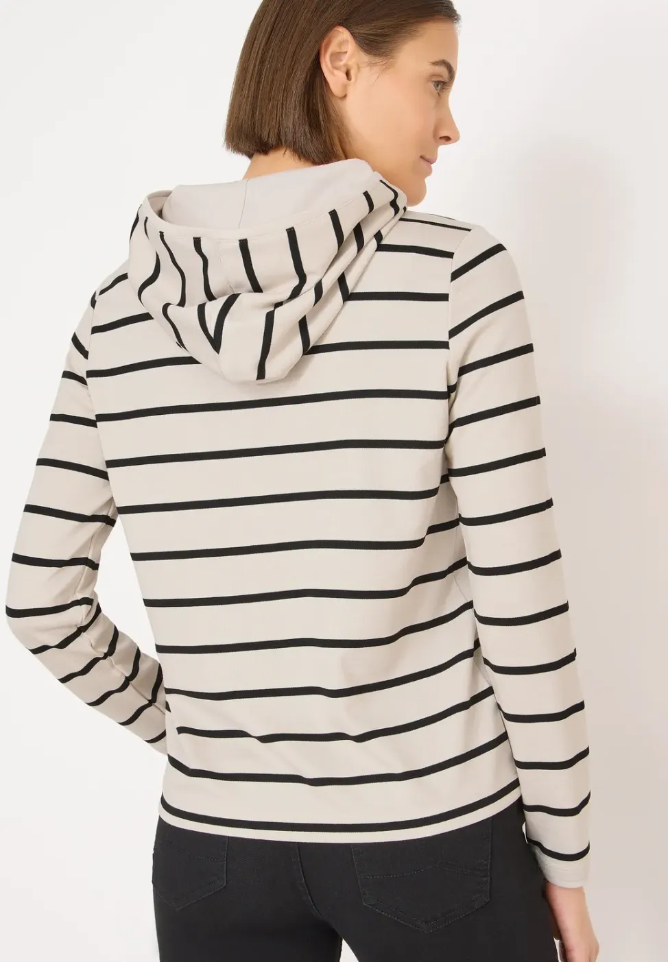 Gestreepte hoodie
