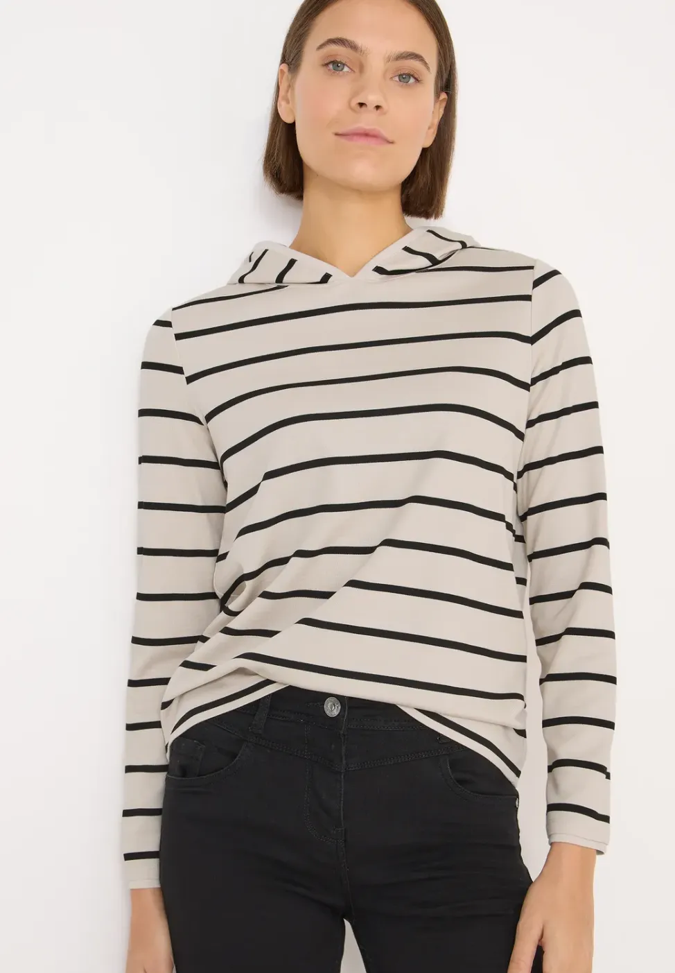 Gestreepte hoodie