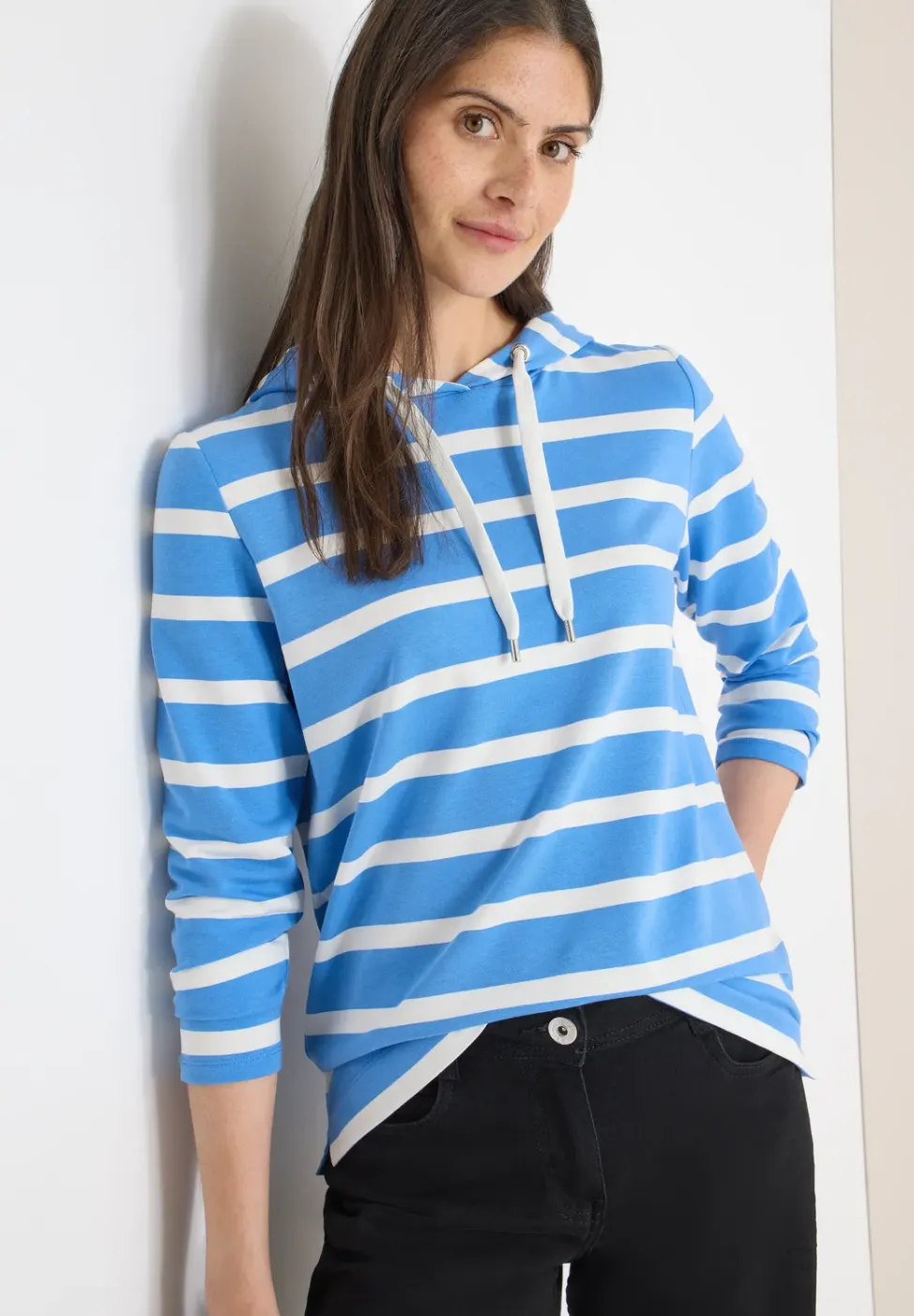 Gestreepte hoodie