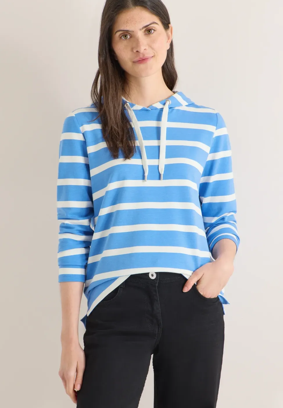 Gestreepte hoodie