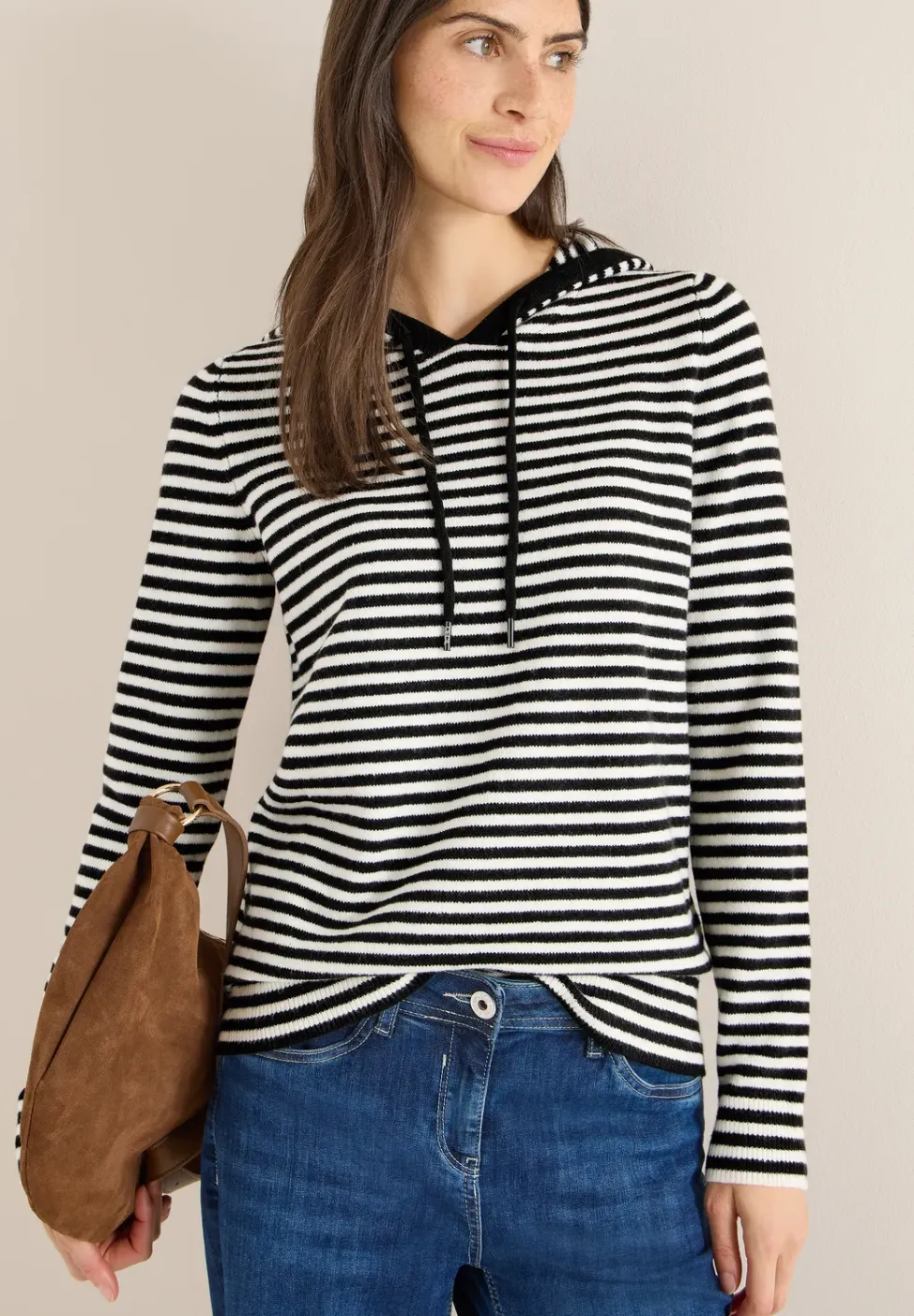 Gestreepte hoodie