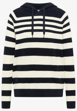 Gestreepte hoodie met structuur