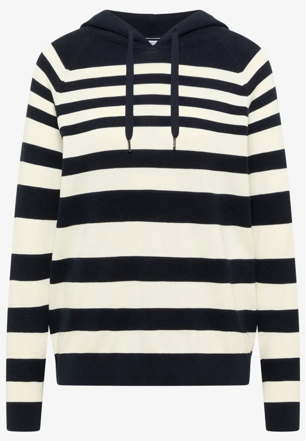 Gestreepte hoodie met structuur