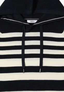 Gestreepte hoodie met structuur