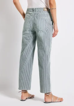 Gestreepte jeans