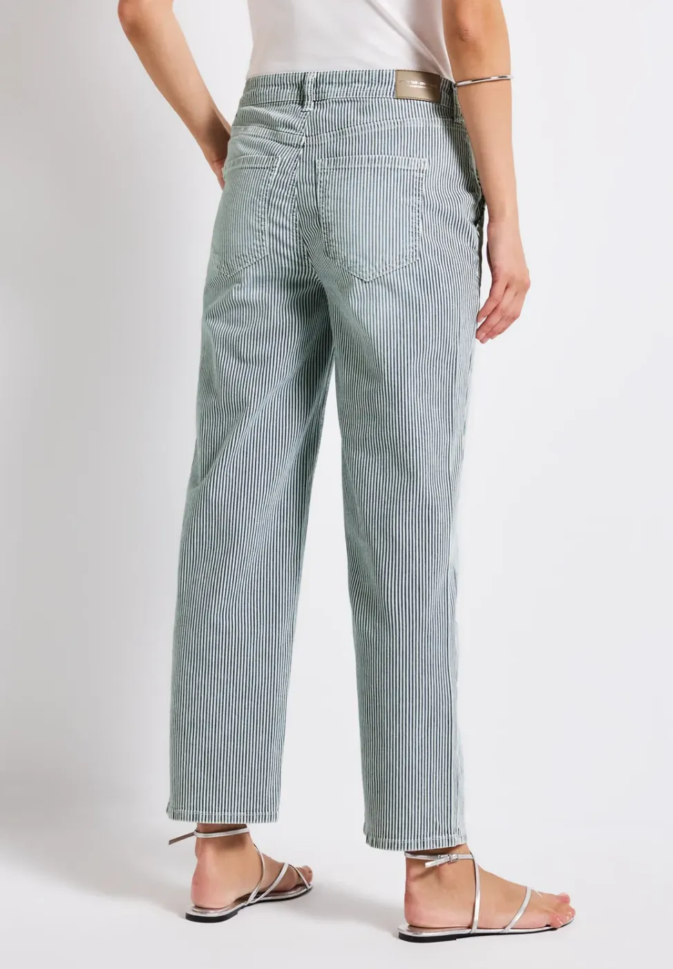 Gestreepte jeans