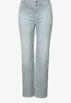 Gestreepte jeans