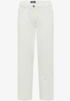 Gestreepte jeans met Wide Legs