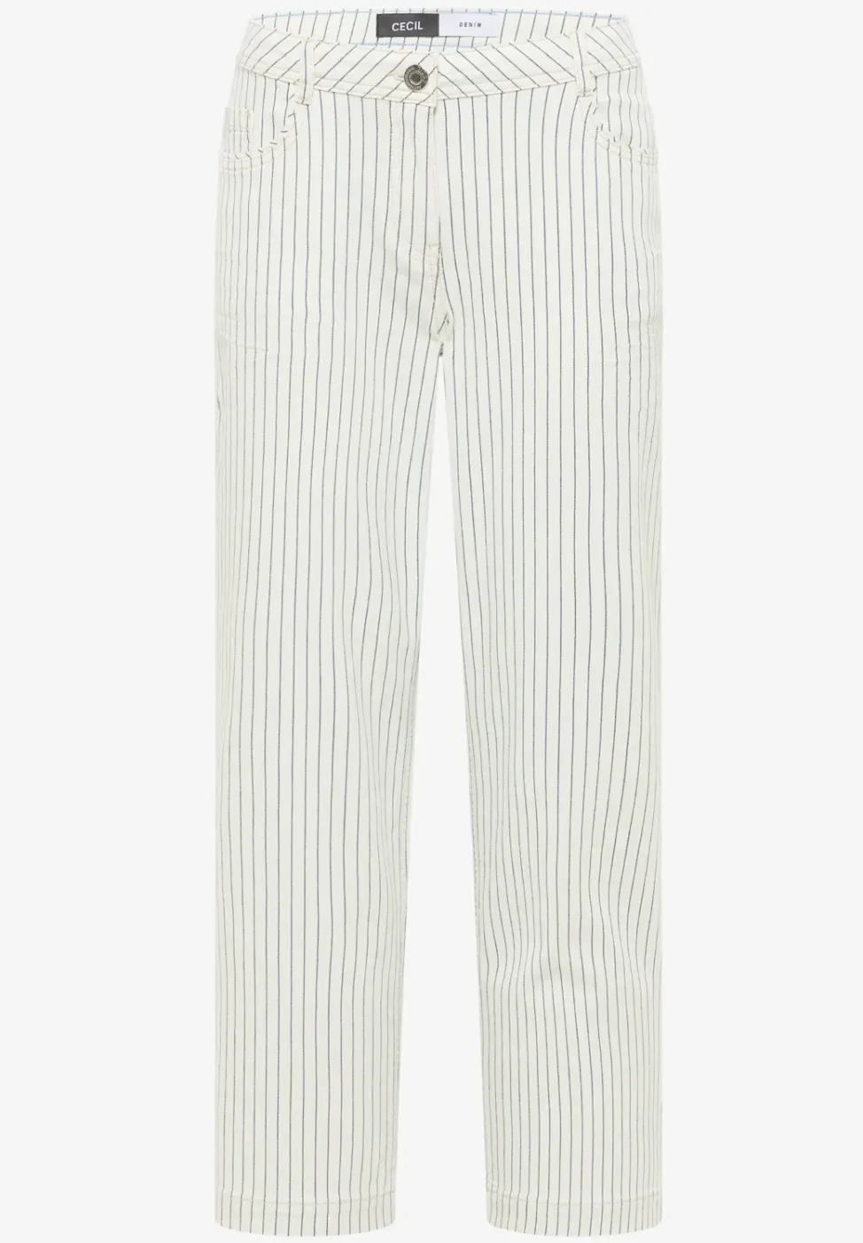 Gestreepte jeans met Wide Legs