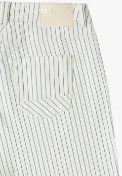 Gestreepte jeans met Wide Legs