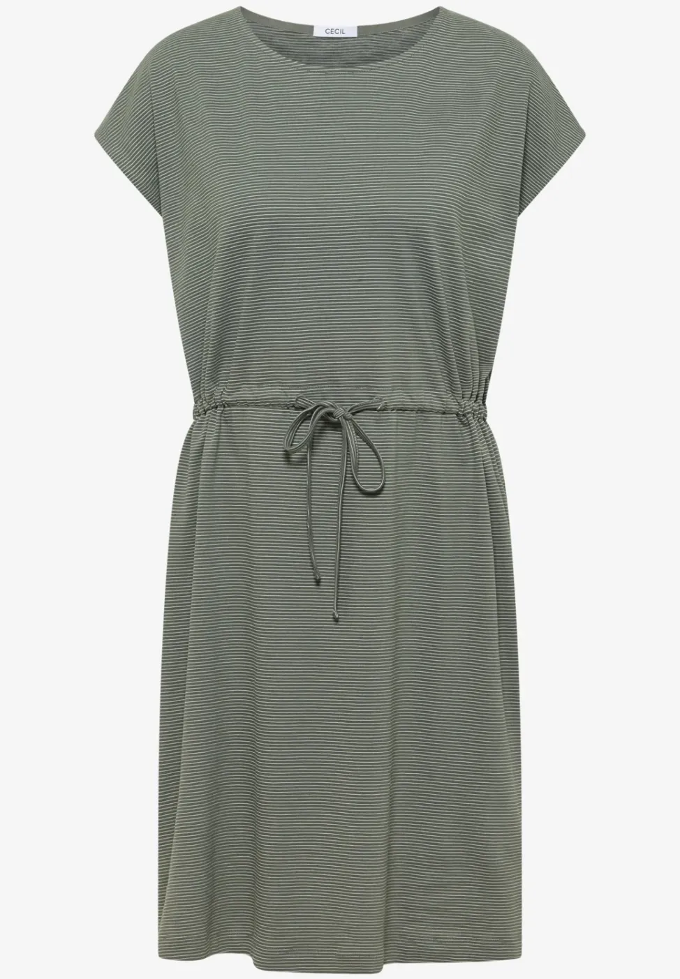 Gestreepte jersey jurk