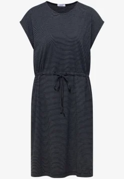 Gestreepte jersey jurk